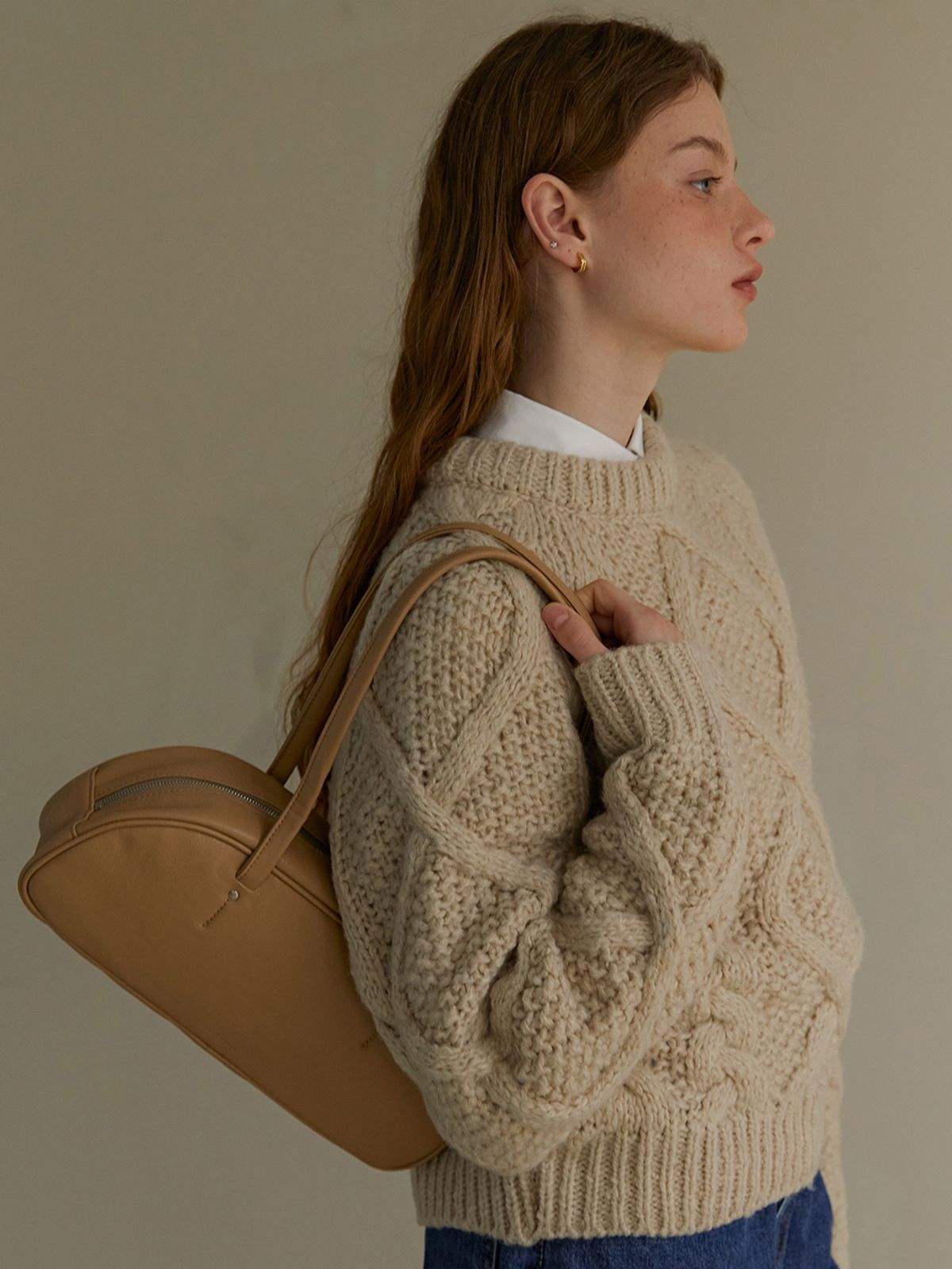 baguette bag - sand beige