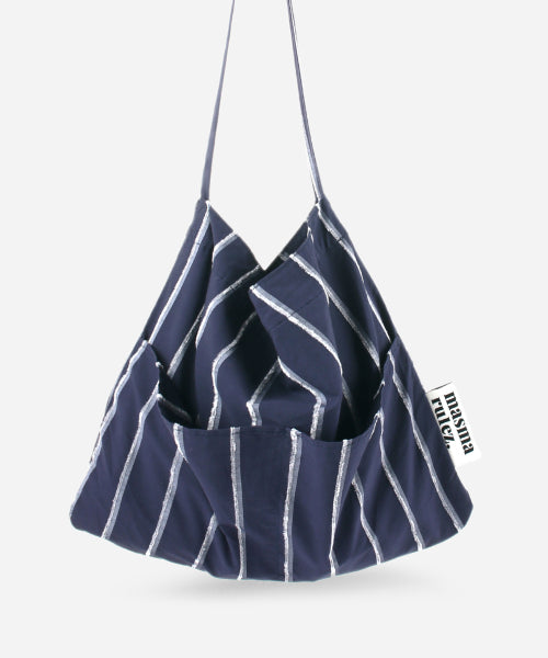 Rabbit eco bag_Wide navy