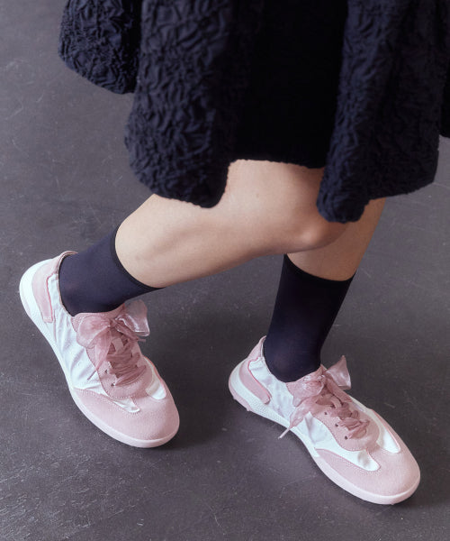 클라라 셔링 스니커즈 Pink 2cm