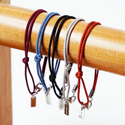 심플 컬러스트링 커플팔찌 (C2001-AC595_PU)