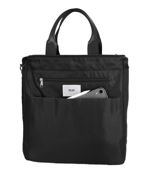 optimal nylon 2way tote bag / black