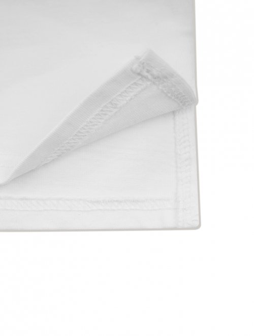 우먼즈 르 리스 자수 싱글 크롭티 화이트크림(FCC2TS429W)