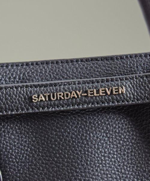 톱스티치 레더 브릿지 토트백