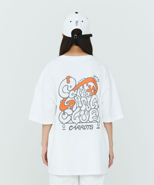 MELTING CARROT TEE WHITE