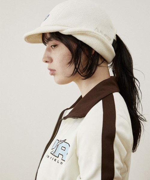 Polartec® Heart Earflap Cap Ivory