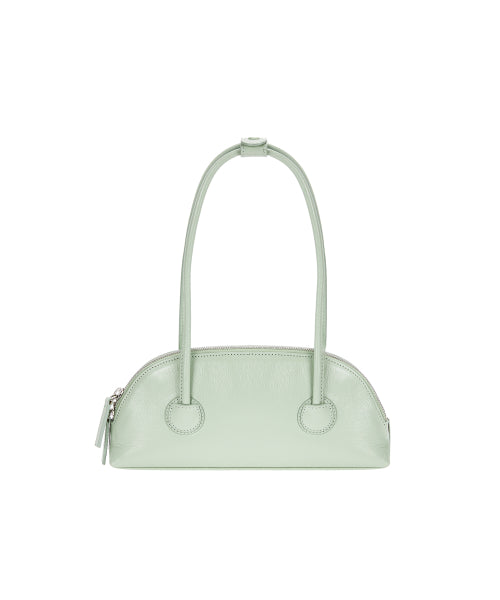 BESSETTE SHOULDER_mint glossy plain