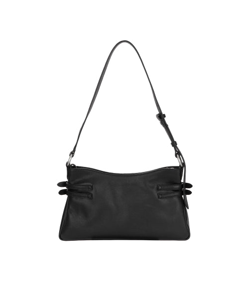 FLAT POCKET SHOULDER_black plain
