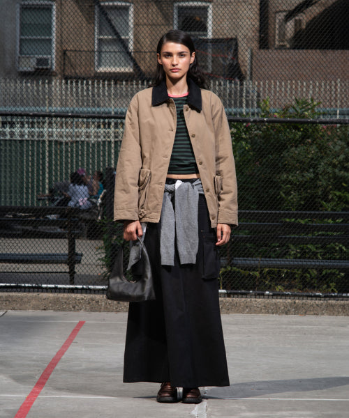 HOBO SHOULDER_washed black two-tone brushed