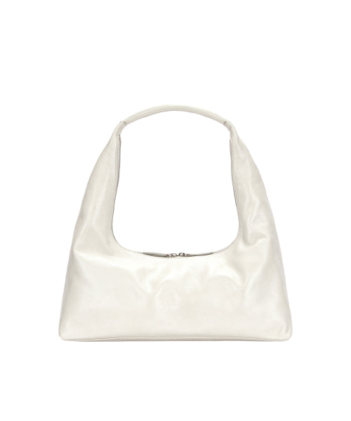 HOBO LARGE_cream glossy plain