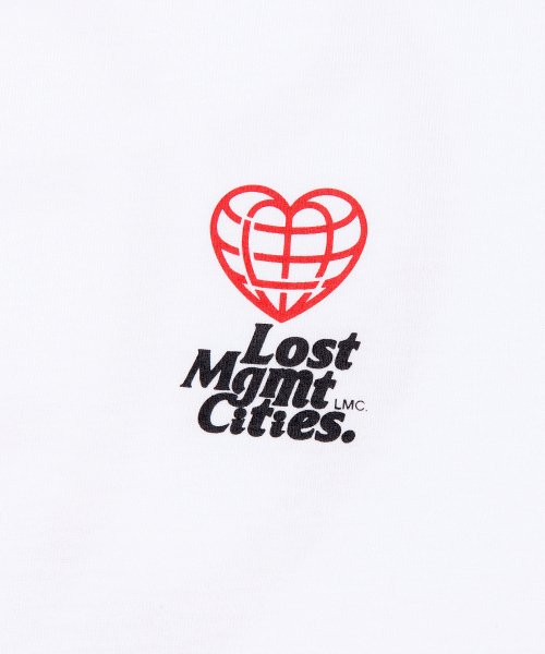 HEART GLOBE TEE white