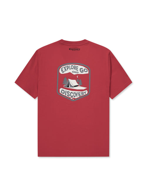 메인크루 아웃도어 포레스트 그래픽 티셔츠 (RED)