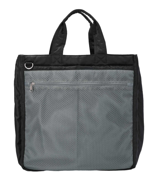 raven expandable tote bag / black