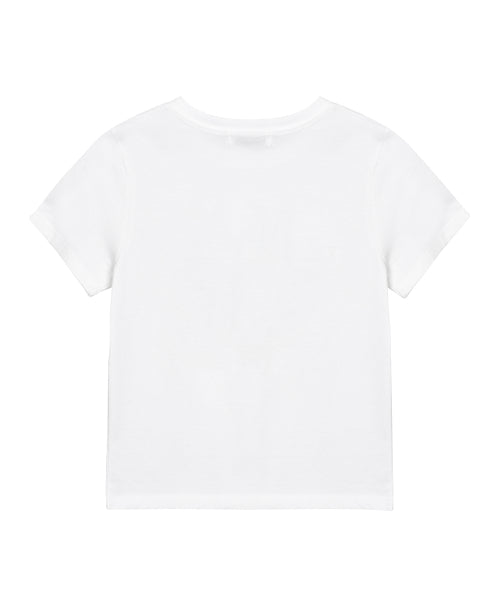 BUTTERFLY NICOLE LABEL SLIM TOP_WHITE GREEN