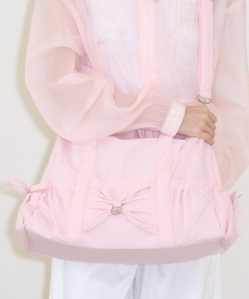 보우 포티 더플 백 핑크