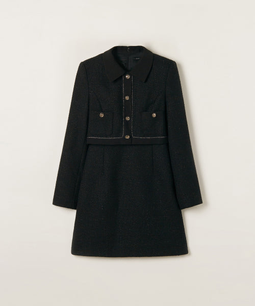 카라 트위드 2in1 원피스 RMOWF11ST4