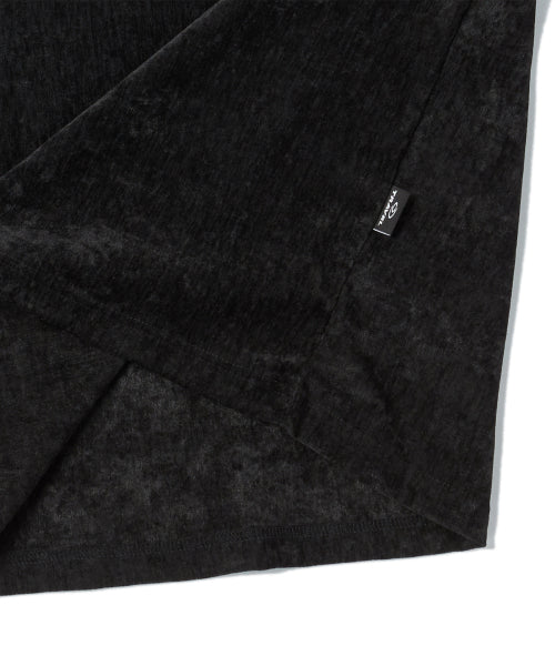 벨루어 라인 테이프 링거 반팔티 블랙