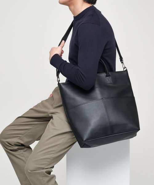 BURBANK HQ 가죽 크로스 토트백