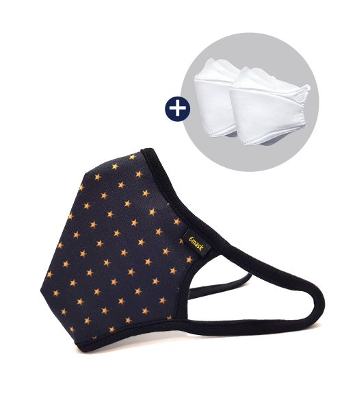 빨아쓰는 KF94 필터교체형 마스크 식스플러스 스텔라