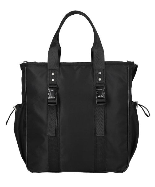 optimal nylon 2way tote bag / black