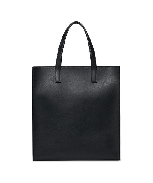 비건 레더 스퀘어 토트 백 [블랙]