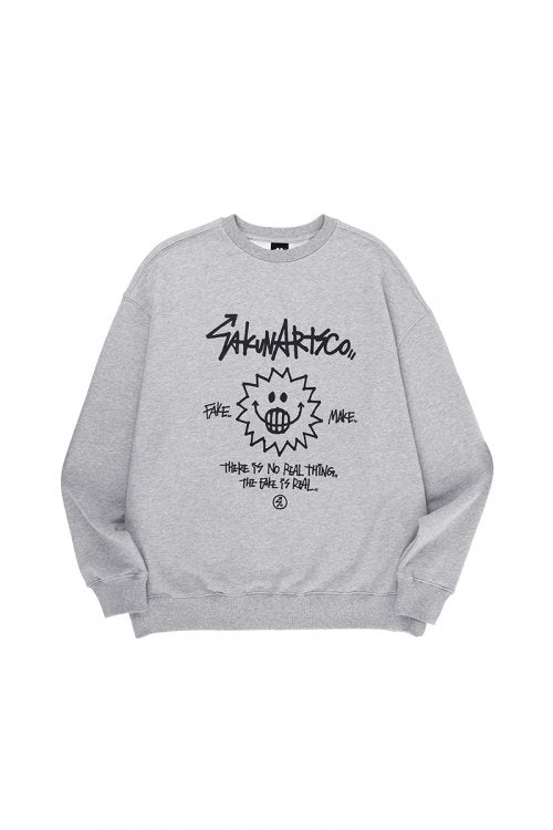 남녀공용 맨투맨(그레이) $MILE OG MTM T-SHIRT GRAY