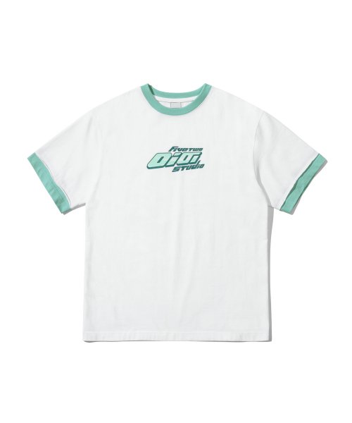 ITALIC OIOI RAW EDGE T-SHIRT [WHITE]