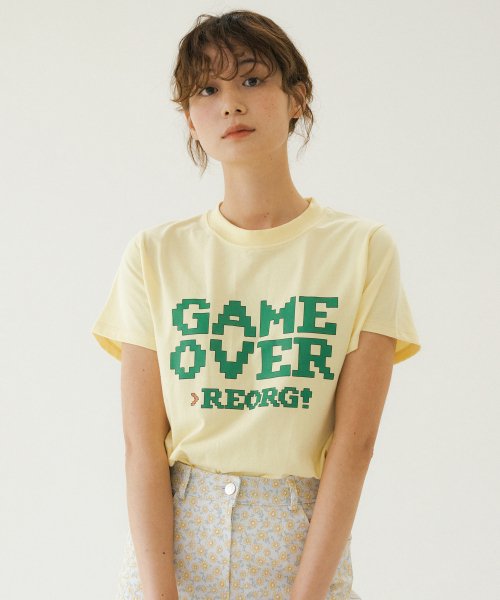 FJD GAME OVER T-SHIRTS YELLOW
