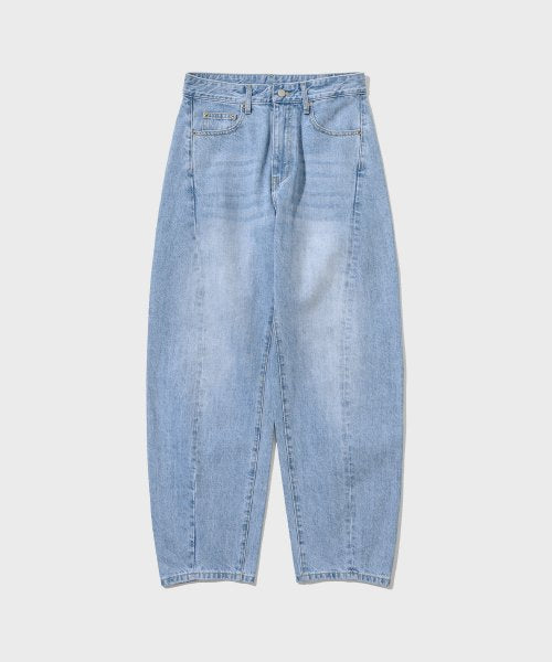 23 Curved Wide Denim Pants_Light Blue