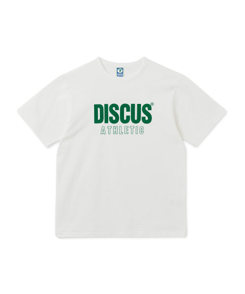 슈퍼 헤비웨이트 레귤러 핏 레터 로고 티셔츠 오프 화이트