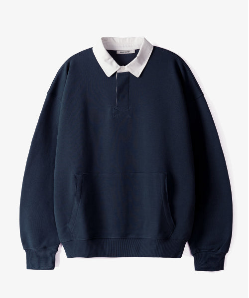 솔리드 럭비 스웻 셔츠 (4COLOR)