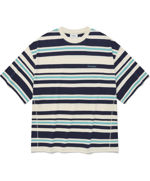 Hot Summer Multi Stripe T-Shirt Blue