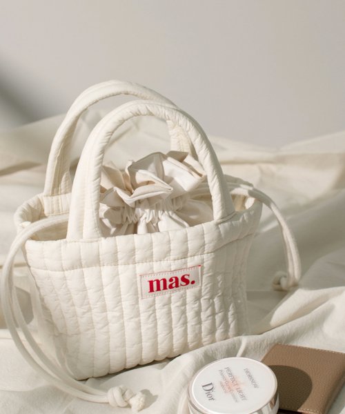Stitched cotton mini bag