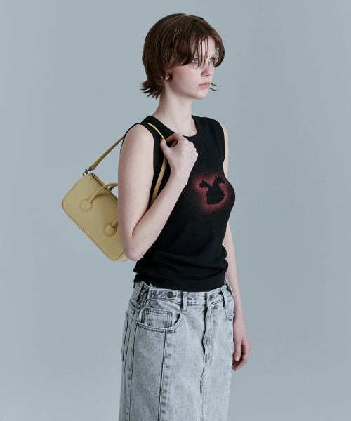 ZIPPER SMALL_soup glossy plain