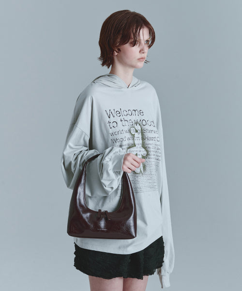 HOBO SHOULDER_dark brown crinkle