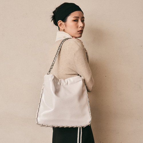 AR_Leather chain shoulder bag_2color