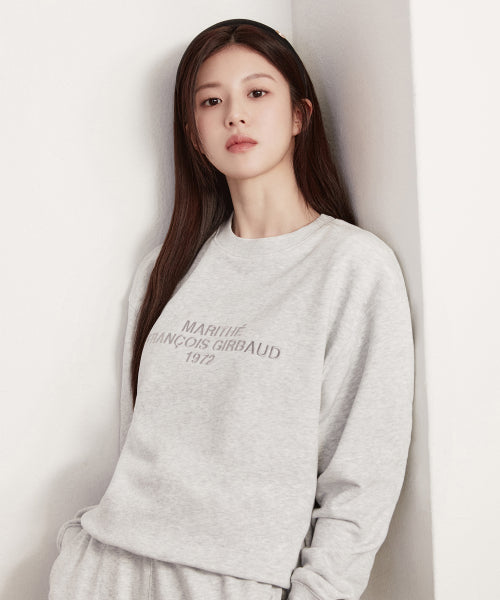 LETTERING LOGO SWEATSHIRT light heather gray