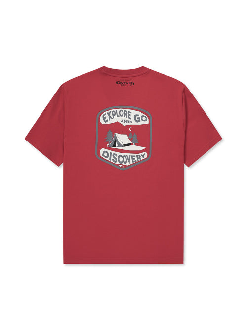 메인크루 아웃도어 포레스트 그래픽 티셔츠 (RED)