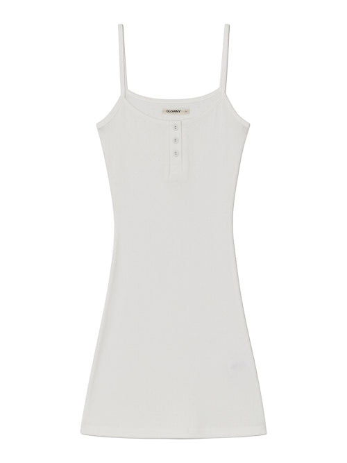 PROVINCE EYELET CAMI DRESS (WHITE)
