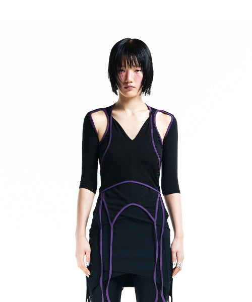 플립오버 다이아그놀 티 (퍼플)