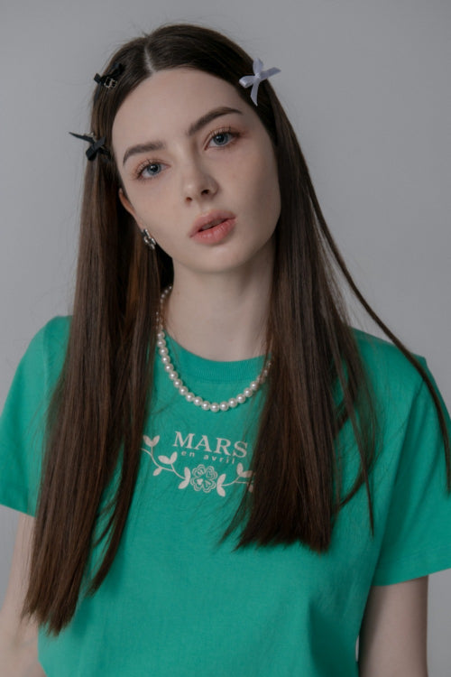 클로버 리스 반팔 티셔츠(그린)