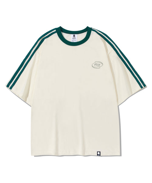 Line Overfit Track Short Sleeve T-Shirt GT-365