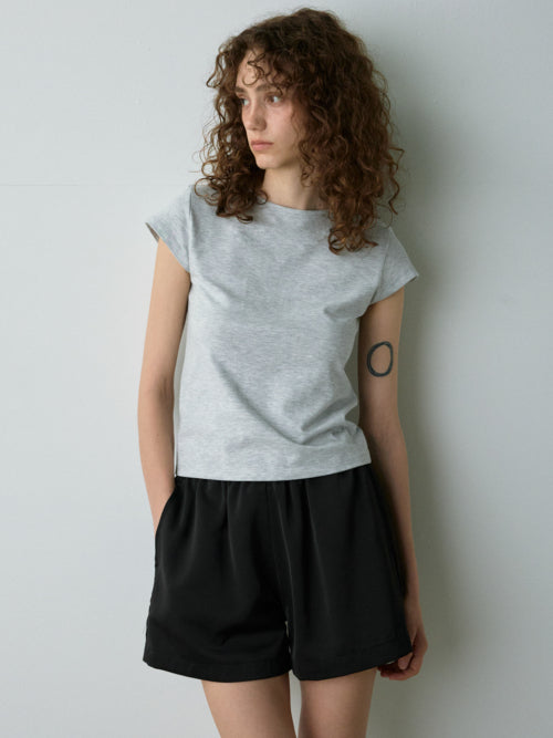 Geek cap sleeve T-shirt (Gray)