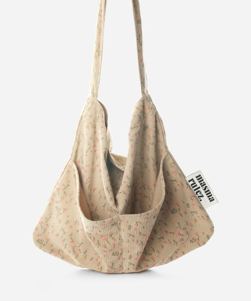 Rabbit eco bag_Cob pink flower