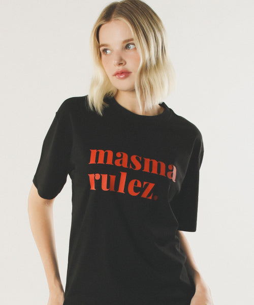 MSMRZ cool cotton T-shirt_Black/red