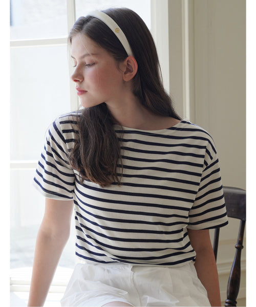 Daily Boatneck Short Sleeve T-Shirt (WIBBTS021)