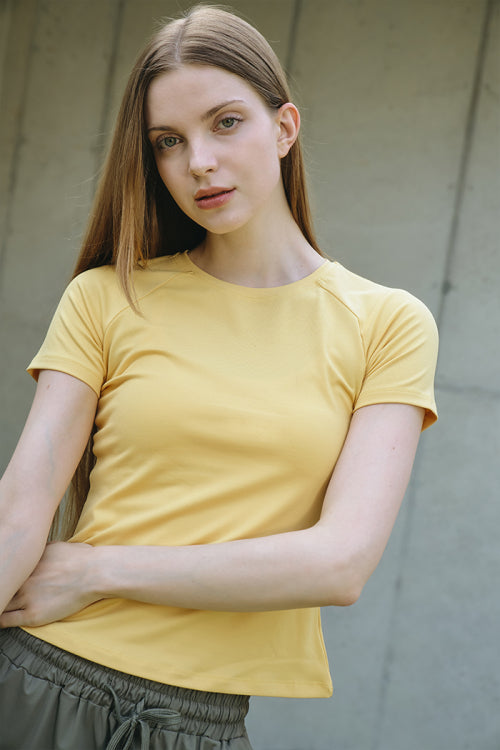 하모니 슬림핏 반팔티