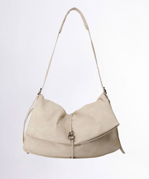 Folded Slouchy Bag Dirty Ivory