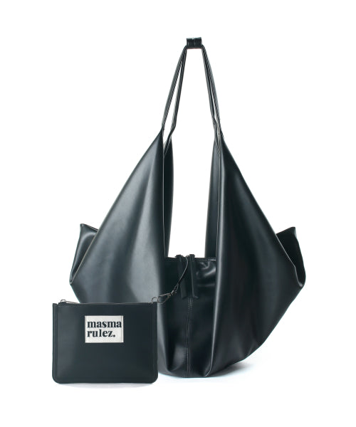 (파우치세트)Wing leather bag _ BLACK