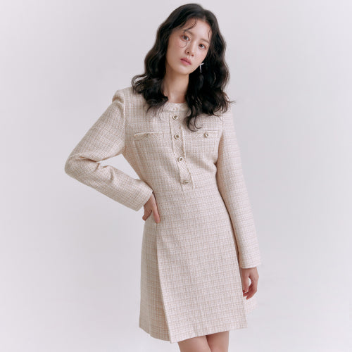 트위드 미니 원피스_RMOWE4TS11