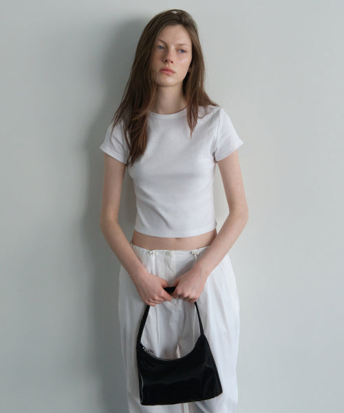 우먼즈 샤이니 호보백 [블랙]